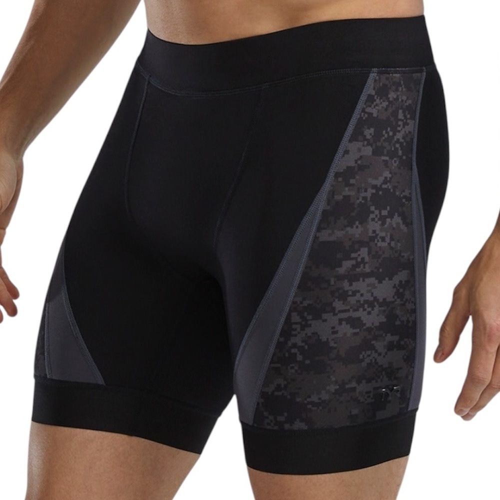 TYR Men's Black Elite Jammer Swim Activewear Gym Competition Size S